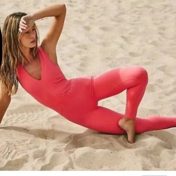 Free People FP Movement Never -Better Strappy Back Jumpsuit...